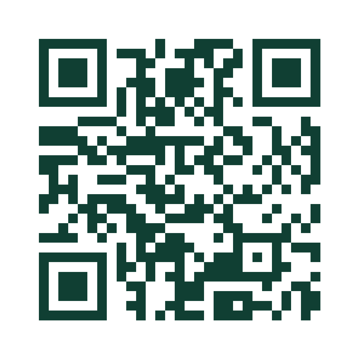 Standard forest-green QR with square modules